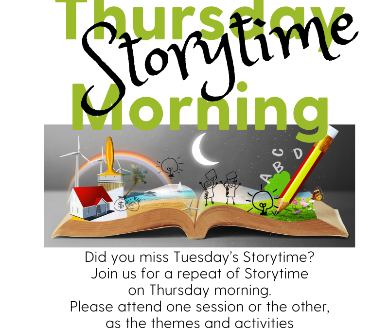 Thursday Morning Storytime at the Bloomer Public Library 10:30-11:15 am