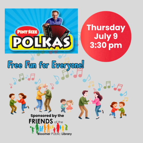 Pint Size Polka, Thursday, July 9, 2026, at 3:30 pm