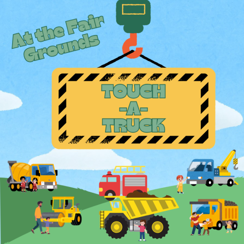 Touch-a-truck at the Bloomer Fairgrounds features a variety of vehicles and big machines