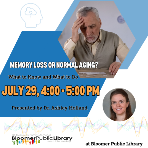 Memory Loss or normal aging all info in program description.